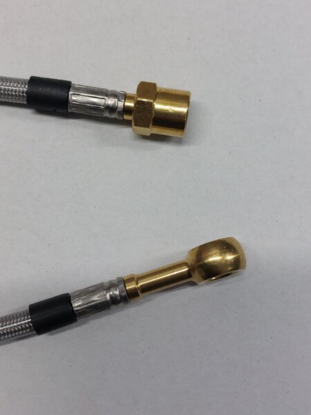 remleiding 370mm M10x1 binnendraad/banjo-oog recht