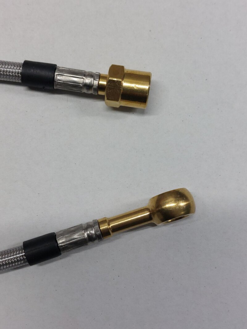 remleiding 370mm M10x1 binnendraad/banjo-oog recht