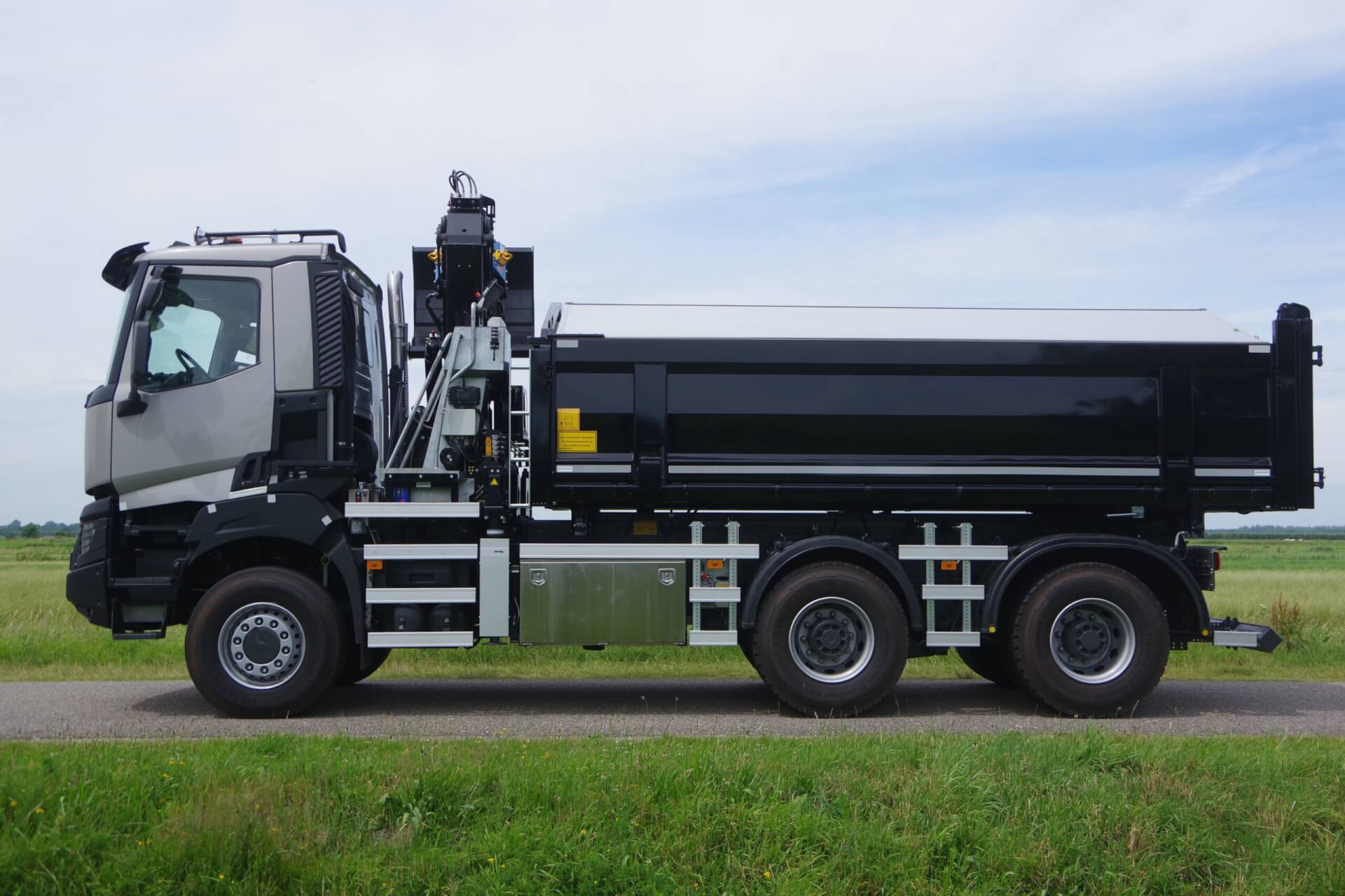 K 480 6x6 Wide-Spread Kraan-Kipper lz