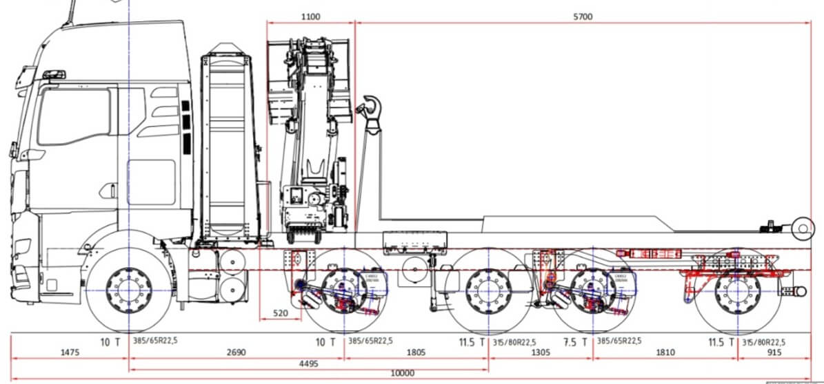 MAN 10x4 Wide-Spread 10x4 zij