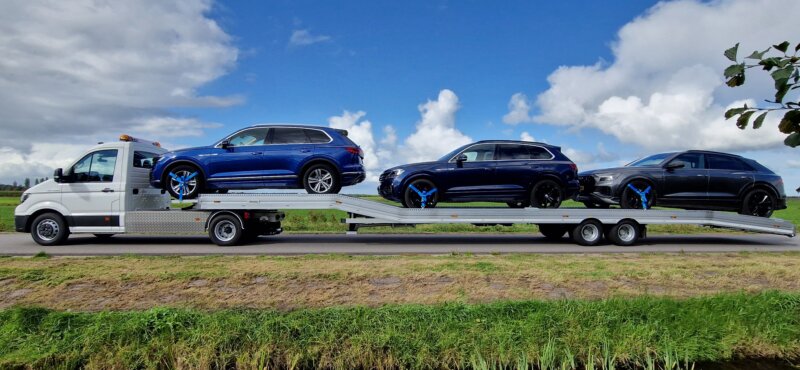 MAN 5.160 met 13,82m Auto oplegger 3 terreinwagen lz