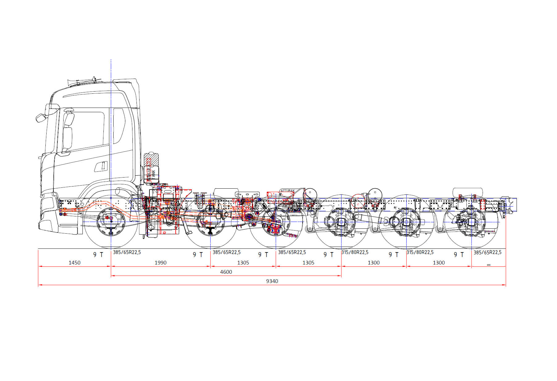 Scania 12x4 penta zijkant