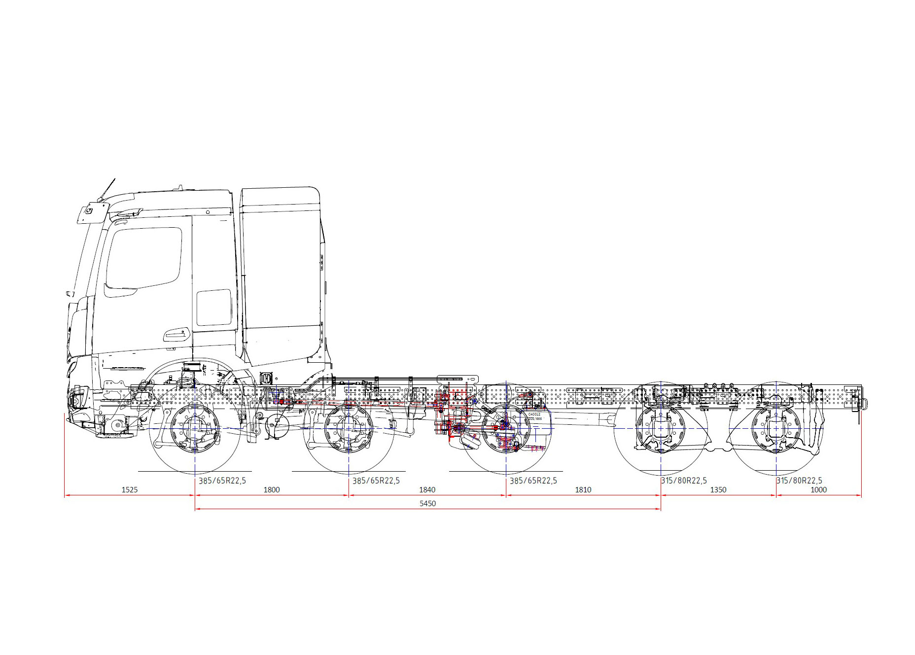 e-400 10x4 5450mm zijaanzicht