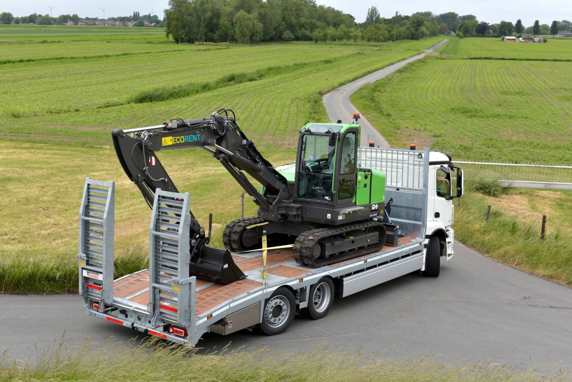 .e-AROCS oprijwagen met LIMACH hoog