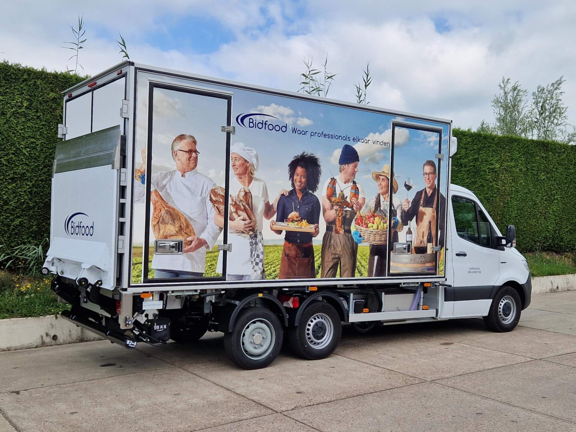 e-sprinter met clixtar Bidfood ra